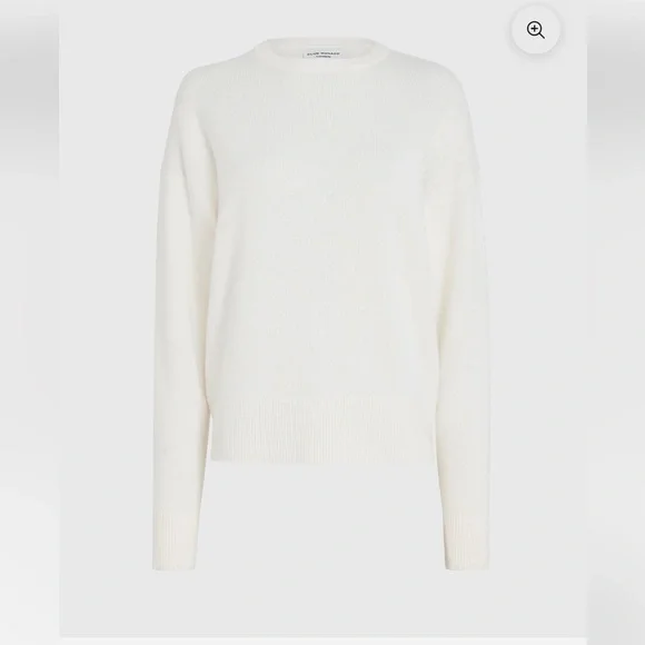 Club Monaco Women's Ivory Crewneck Sweater